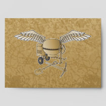 Concrete mixer beige envelope