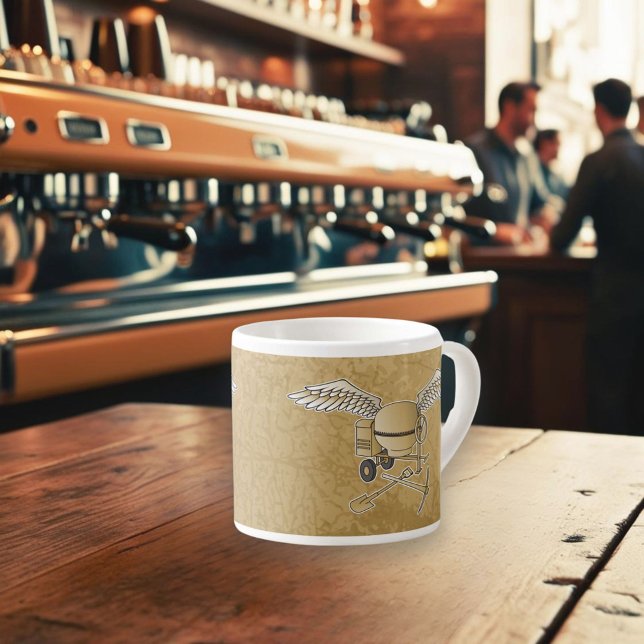 Concrete mixer beige espresso cup (Creator Uploaded)