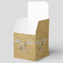 Concrete mixer beige favor box