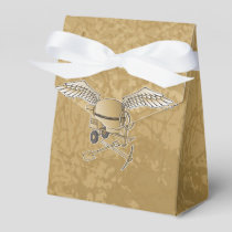 Concrete mixer beige favor box