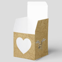 Concrete mixer beige favor boxes