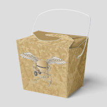 Concrete mixer beige favor boxes