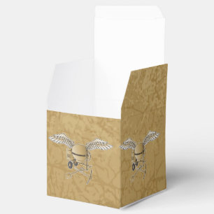 Concrete mixer beige favor boxes