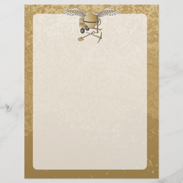 Concrete mixer beige flyer (Front)