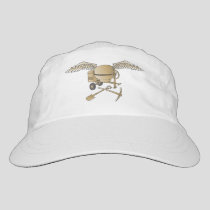 Concrete mixer beige headsweats hat