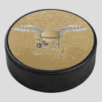 Concrete mixer beige hockey puck