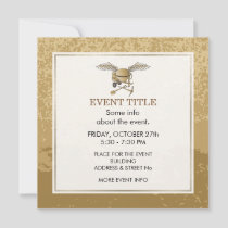 Concrete mixer beige invitation