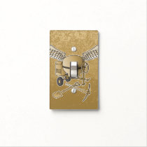 Concrete mixer beige light switch cover