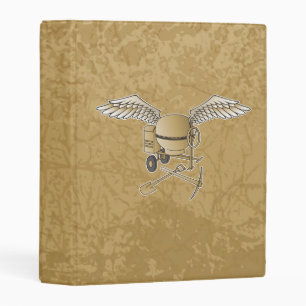 Concrete mixer beige mini binder