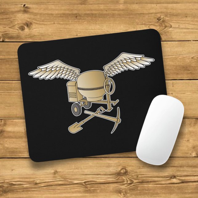 Concrete mixer beige mouse pad (Creator Uploaded)
