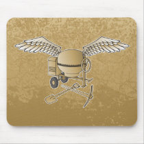 Concrete mixer beige mouse pad