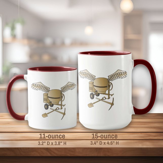 Concrete mixer beige mug (Creator Uploaded)