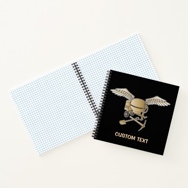 Concrete mixer beige notebook (Inside)