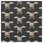 Concrete Mixer Beige Pattern Fabric
