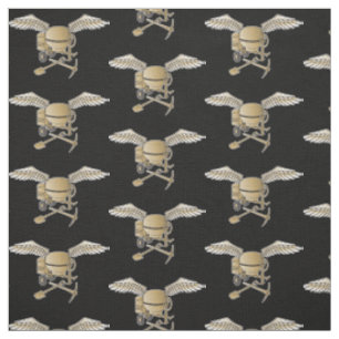 Concrete Mixer Beige Pattern Fabric