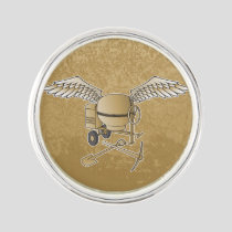 Concrete mixer beige pin