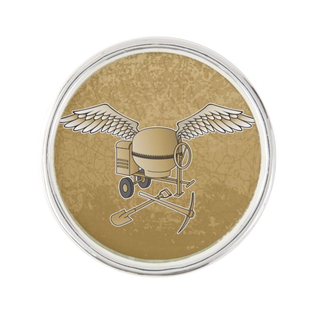 Concrete mixer beige pin (Front)