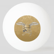 Concrete mixer beige Ping-Pong ball