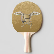 Concrete mixer beige Ping-Pong paddle