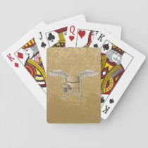 Concrete mixer beige playing cards