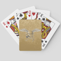 Concrete mixer beige playing cards