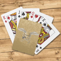 Concrete mixer beige poker cards