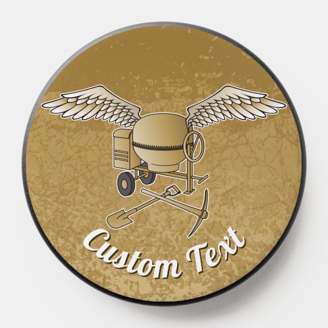 Concrete Mixer Beige PopSocket (Popsocket)