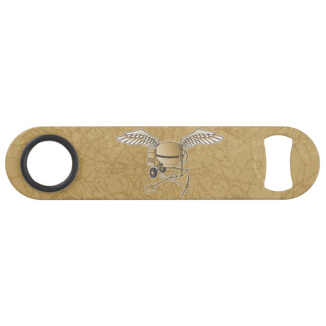 Concrete mixer beige speed bottle opener (Front (Horizontal))