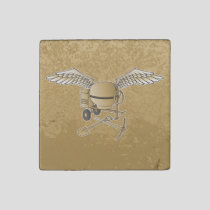 Concrete mixer beige stone magnet