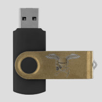 Concrete mixer beige USB flash drive