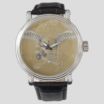 Concrete mixer beige watch