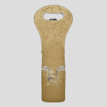 Concrete mixer beige wine bag