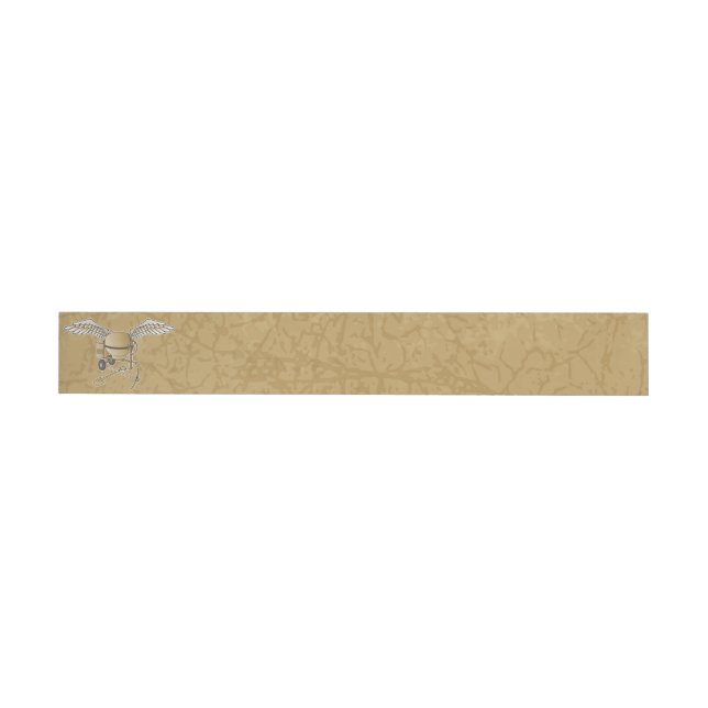 Concrete mixer beige wrap around address label (Individual)