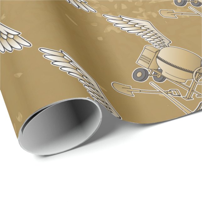 Concrete mixer beige wrapping paper (Roll Corner)