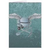 Concrete mixer blue-gray (Front)