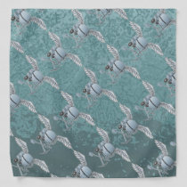 Concrete mixer blue-gray bandana