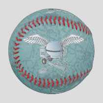 Concrete mixer blue-gray baseball