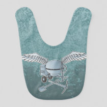 Concrete mixer blue-gray bib