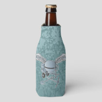 Concrete mixer blue-gray bottle cooler