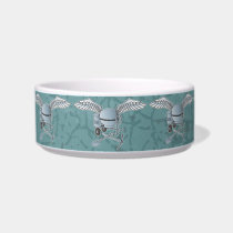 Concrete mixer blue-gray bowl