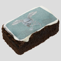Concrete mixer blue-gray brownie
