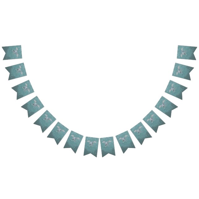 Concrete mixer blue-gray bunting flags (All)