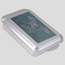 Concrete mixer blue-gray cake pan