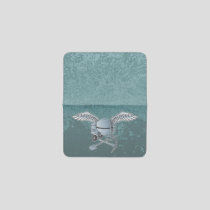 Concrete mixer blue-gray card holder