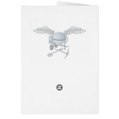 Concrete mixer blue-gray cards (Back)