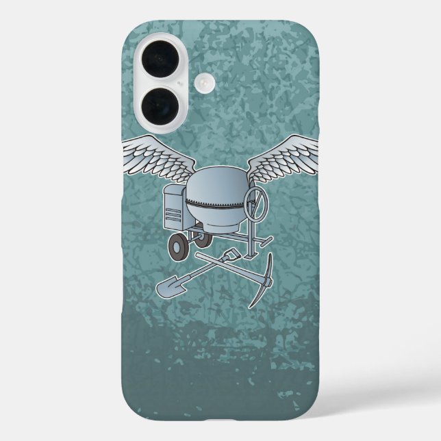 Concrete mixer blue-gray Case-Mate iPhone case (Back)