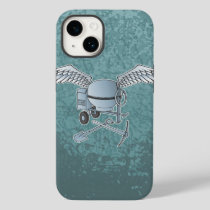Concrete mixer blue-gray Case-Mate iPhone 14 case