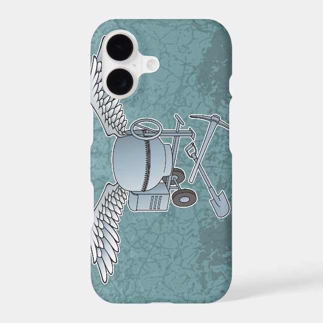 Concrete mixer blue-gray Case-Mate iPhone case (Back)