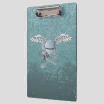Concrete mixer blue-gray clipboard
