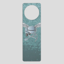 Concrete mixer blue-gray door hanger